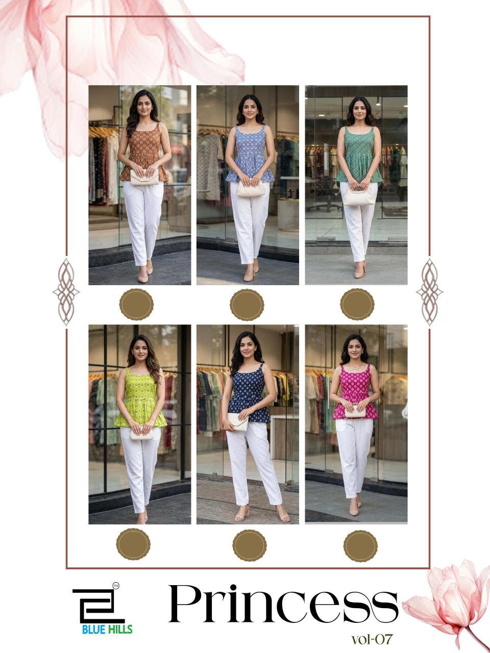 Blue hills princess vol 7 short top wholesale kurti distributors